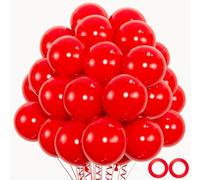 Red Balloons 50pcs 12 inch Red Latex Balloons for Balloon Arch Birthday Wedding Graduation Baby Shower Christmas Halloween Party Decorations