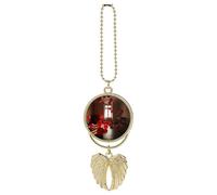 Red Balloons in The Room Car Pendant, Rear View Mirror Hanging Ornament, Auto Decor for Rearview Mirror, Keychain Golden-Style