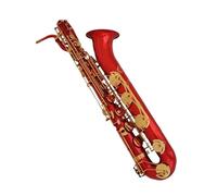 Red Baritone Saxophone In Eb With Case Beginner Saxophone