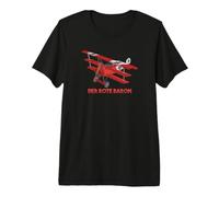 Red Baron Flying Fokker DR1 Triplane WWI Fighter Plane Premium T-Shirt