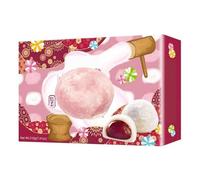 Red Bean Mochi Traditional Taiwanese Confectionery 210g | Glutinous Rice Dough, Adzuki Bean Paste, Individually Tray Packed, Classic Chewy Texture, Pairs with Tea or Coffee