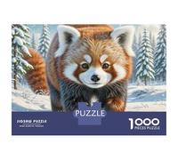 Red Bear 1000 Pieces Extra-thick Cardboard Jigsaw Puzzle Bundle Handsome Dog Challenging And Educational Family Game Puzzles Gifts for Family, Friends 52x38cm/1000pcs
