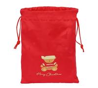Red Bear Happy Party - Flat Children's Backpack, Easy Cleaning, Backpack, Ideal for Children of Different Ages, Comfortable and Versatile, Quality and Resistance, 26 x 1 x 34 cm