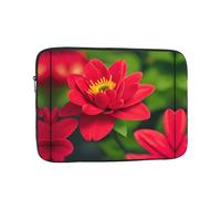 Red Beautiful Flower Print Laptop Case â€“ Slim & Lightweight Computer Sleeve Fits 15 inch 10-17 Inch Laptops, Perfect for Travel