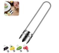 Red Bell Pepper Seed Corer, 2025 New Apple Corer Tool, Multifunction Stainless Steel Pepper Corer Seed Remover Tool, Fruit Vegetable Corer Tool Kitchen Gadget for Apple, Pear, Tomato, Pepper Corer