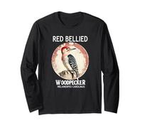 Red Bellied Woodpecker Bird Watcher Nature Lover Birding Long Sleeve T-Shirt