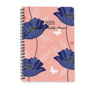 Red Berries Journal 2026 A5 To Do List 2026 Agenda Planner Womens Diary Diary Journal for Teaching Assistant Week To View Monthly Year Planner with Dotted Line Note Page Slim