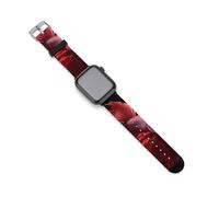 Red Betta Siamese Fighting Fish Watch Bands Replacement Silicone Straps Sport Wristbands Compatible for Apple Watch 38mm/40mm