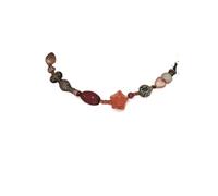 Red Big Apples Shape Pendant Necklace Simple Transparent Glass Puffy Love Apples Beaded Crystalchain Necklace