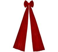Red Big Bow Christmas Decoration,6.8 FT Velvet Extra Large Xmas Tree Topper Bow Machine Washable for Home Wreath Wall Backdrop Birthday Wedding Party Decorations