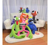 (Red big eyes 25cm) Rainbow Friends Plush Toy Doll