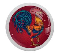Red Big Rooster Cock Chicken Drawer Knobs Dresser Knobs Door Handle Cupboard Pull Kitchen Cabinet Knobs for Dresser Drawers, 4 Pack
