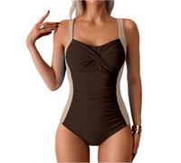 Red Bikini Modest Swimwear Women Swimsuit for Side Panels and Adjustable Shoulder Straps Comfortable Fit Swimsuit with Tummy Control Swim Dress