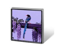 Red-billed Blue Magpie Brooch Pins Lapel Pins for Men Women Badge Button Cover Decorative Jewelry Charms for Hats Bags Backpacks Suits Shirts Scarves Clothing Accessories Banquet Wedding Gift