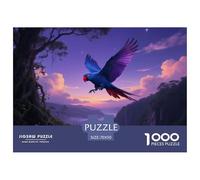 Red-billed Blue Parrot 1000 Piece Puzzle Learning Fun For Children Ages 8+ Observation Game Bird Gift Idea 70x50cm/1000pcs