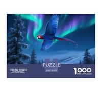 Red-billed Blue Parrot 1000pc Jigsaw Puzzle Mind Stimulating Game For Teens Logical Play Bird Ideal For Display 70x50cm/1000pcs