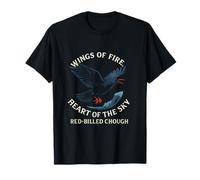 Red Billed Chough Nature Birdwatcher Wildlife Bird Lovers T-Shirt