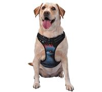 Red Bird Head Medium Printed pet Traction Vest for Pets to wear When Walking The Dog or Climbing Mountains