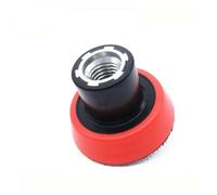 Red Black 3 Inch Sponge Polishing Pad Holder with M14 Thread for Rotary Sanding and Polishing Machine, Compatible with Wool and Foam Pads