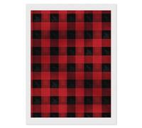Red Black Buffalo Check Plaid Diamond Painting Kits for Adults Beginners 12x16 Full Drill Diamond Art with DIY Tools Square 5D Diamonds Dots Crafts Gem Art Paint by Diamonds for Home Wall Decor Rela