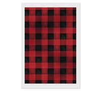 Red Black Buffalo Check Plaid Diamond Painting Kits for Adults Beginners 8x12 Full Drill Diamond Art with DIY Tools Square 5D Diamonds Dots Crafts Gem Art Paint by Diamonds for Home Wall Decor Relax