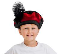 (Red / Black) Children's Medieval / Tudor Hat