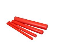 Red Black Colored Polyurethane Rod PU Solid Cow Tendon Elastic Rubber Length 500mm