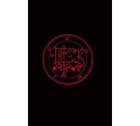Red/ Black Goetic Demon Camio ( Caim, Caym) Sigil Symbol Lined Softcover 6'' x 9'' Notebook/Journal 120 pgs.