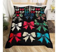 (Red Black Green, King(No Comforter)) Homewish Sugar Skull Bedding Set Crow Gothic Comforter Cover Exotic Flowers Double Duvet Cover,Goth Moon Galaxy Rose Bed Set