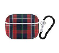 Red Black Green Plaid Tartan Scottish Earbuds Case for Airpods Pro 2nd