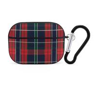 Red Black Green Plaid Tartan Scottish Earbuds Case for Airpods Pro 2nd