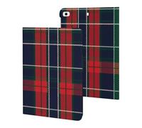 Red Black Green Plaid Tartan Scottish Tablet Case for iPad 10th Generation/9th Generation/8th Generation/7th Generation