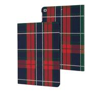 Red Black Green Plaid Tartan Scottish Tablet Case for iPad 10th Generation/9th Generation/8th Generation/7th Generation