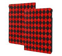 Red Black Harlequin Print Compatible with ipad air 3rd Generation Case Cover, Tablet Cases Compatible with ipad Pro Case 10.5 Inch, Auto Wake/Sleep, Folio Stand
