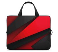 Red Black Laptop Bag Durable Laptop Sleeve Water-Resistant Notebook Bag for Computer Or Tablet