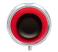 Red Black Plate Pill Box Round Portable Small Pill Case Waterproof Travel Pill Box Organizer for Pocket Purse and Daily Convenience
