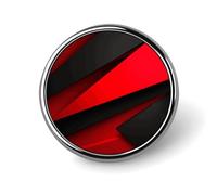 Red Black Round Badge Personalized Metal Lapel Pin Badges Fit Clothing Bags Hat Humorous Printed Brooch Badge Party Decorations Accessories for Men Women