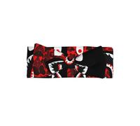 red-black shark Print Baby Bow Headband â€“ Gift for Newborns, Perfect for Infant, Girls â€“ Sweet Princess Hair Accessories