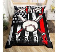 (Red Black, Super King(No Comforter)) Homewish Bull Cattle Double Duvet Cover,Yellow Sunflower Flowers Bedding Sets for Boys Girls,Rustic Farmhouse Style Comforter Cover,Retro Barn Door