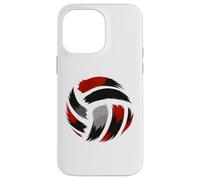 Red Black Volleyball Team Players, Coaches and Fans Case for iPhone 14 Pro Max