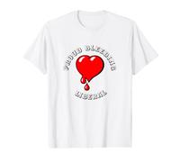 Red Black White Bleeding Heart Liberal Vector Art Value Graphic T-Shirt