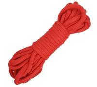 red Blaze Red Ultra-Soft Braided Bondage Rope - 10m