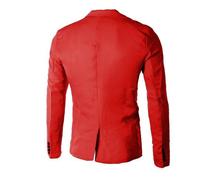 Red Blazer Men - Solid Luxury Notch Lapel Blazer Mens Linen Suits for Wedding Slim Fit One Button Classic Party Banquet Suit Jacket Business Casual Sport Coat Party Wear Coats Smart Suit Jacket