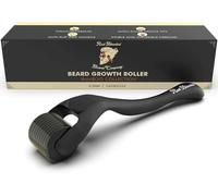 Red-Blooded Beard Roller 0.5mm - 540 Titanium Microneedling Derma Roller for Beard Growth & Hair Regrowth for Men - Micro needling Roller for Thicker, Fuller Beard & Skincare