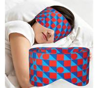 Red Blue Dot Print Sleep Eye Mask Comfortable Sleeping Mask