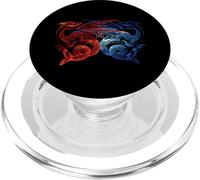 Red & Blue Dragon Fighting Gift Fun PopSockets PopGrip for MagSafe