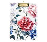 Red Blue Florals Smart Pad Waterproof Football Truck Holder Size 9x12