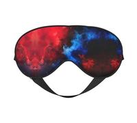 Red Blue Galaxy Double Side Eye Mask, Adjustable Strap Eye Mask, Eye Sleep Shade Cover, Blocks Light Eye mask