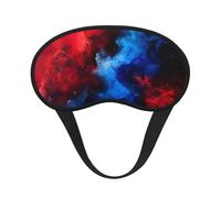 Red Blue Galaxy Print Adults Kids Eye Mask Soft Comfortable for Sleeping Travel Nap Light Blocking
