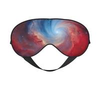 Red Blue Galaxy Print Functionality Outdoor Travel Eye Mask Breathable Camping Meditation Yoga Friendly
